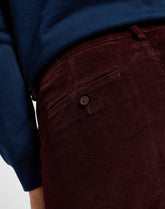 Męskie Spodnie Sztruksowe Lee Slim Chino Velvet Beet 112355773 L71l014782